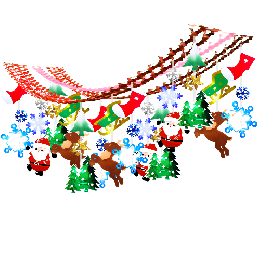 雪降る街のクリスマスナイトプリーツハンガー